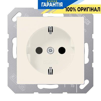 Розетка із з/к із захисною. шторками 230V/16A Jung Eco Profi EP1420KI, слонова кістка