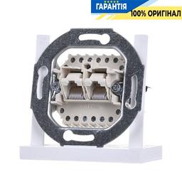 Механізм комп'ютерної неекр. розетки 2-порт. UAE Jung Eco Profi EPUAE8-8UPOK6US