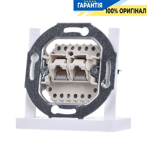 Механізм комп'ютерної неекр. розетки 2-порт. UAE Jung Eco Profi EPUAE8-8UPOK6US