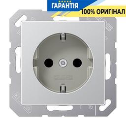 Розетка із з/к 230V/16A Jung Eco Profi EP1420AL, алюміній
