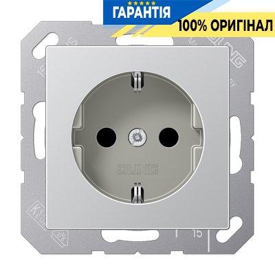 Розетка із з/к 230V/16A Jung Eco Profi EP1420AL, алюміній