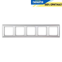 Рамка 5-постова Jung Eco Profi EP485AL, алюміній