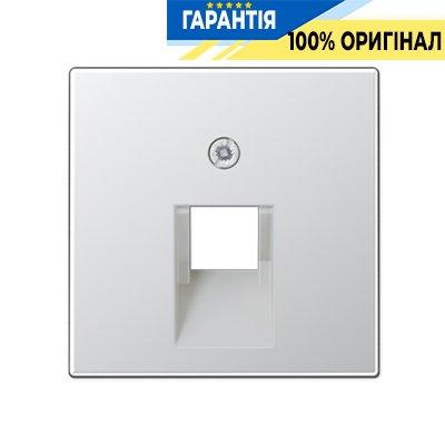 Накладка для розетки одинарної UAE Jung Eco Profi EP569-1BFPLUAAL, алюміній