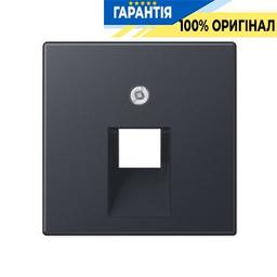 Накладка для розетки одинарної UAE Jung Eco Profi EP569-1BFPLUAAN, антрацит