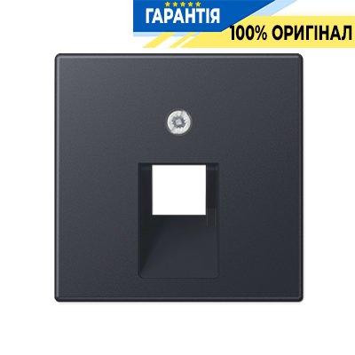 Накладка для розетки одинарної UAE Jung Eco Profi EP569-1BFPLUAAN, антрацит