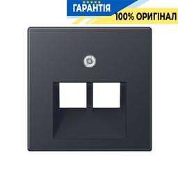 Накладка для розетки подвійної UAE Jung Eco Profi EP569-2BFPLUAAN, антрацит