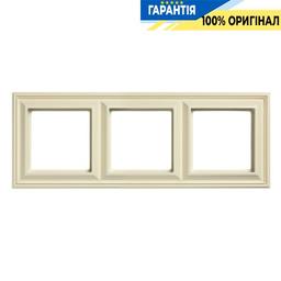 Рамка 3-постова Jung Eco Profi DECO EPD483, слонова кістка