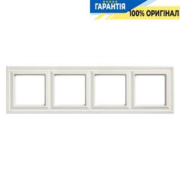 Рамка 4-постова Jung Eco Profi DECO EPD484WW білий