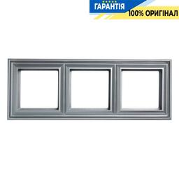 Рамка 3-постова Jung Eco Profi DECO EPD483AL, алюміній.