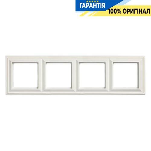 Рамка 4-постова Jung Eco Profi STANDART EPS484WW, білий