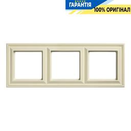 Рамка 3-постова Jung Eco Profi STANDART EPS483, слонова кістка