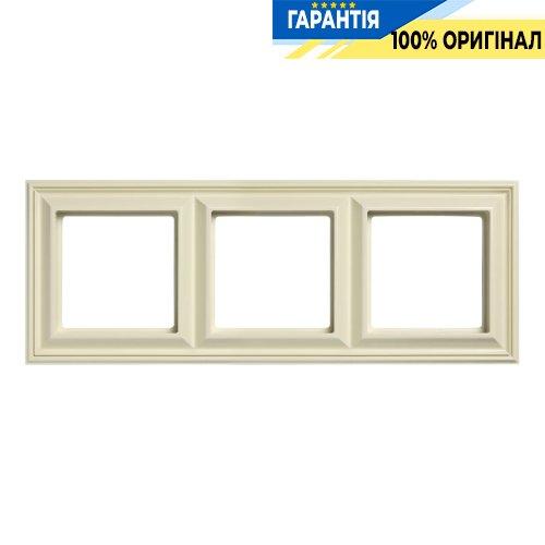 Рамка 3-постова Jung Eco Profi STANDART EPS483, слонова кістка