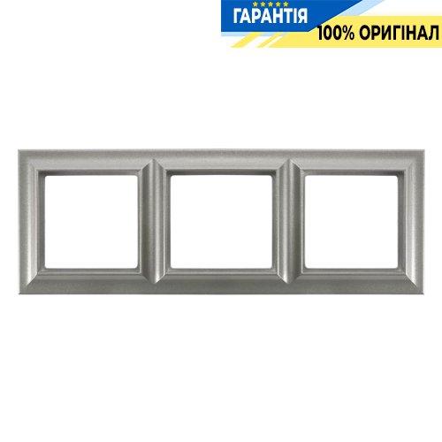 Рамка 3-постова Jung Eco Profi STANDART EPS483AL, алюміній