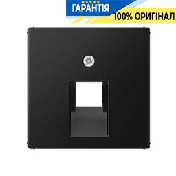 Накладка для розетки одинарної UAE Jung Eco Profi EP569-1BFPLUASWM, матовий чорний