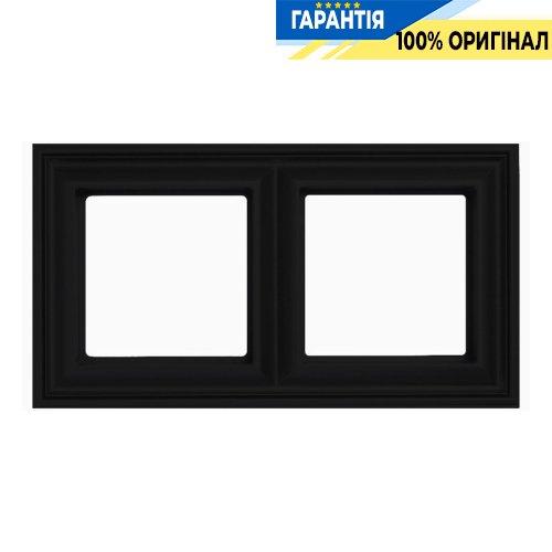 Рамка 2-постова Jung Eco Profi DECO EPD482SWM, чорний матовий.