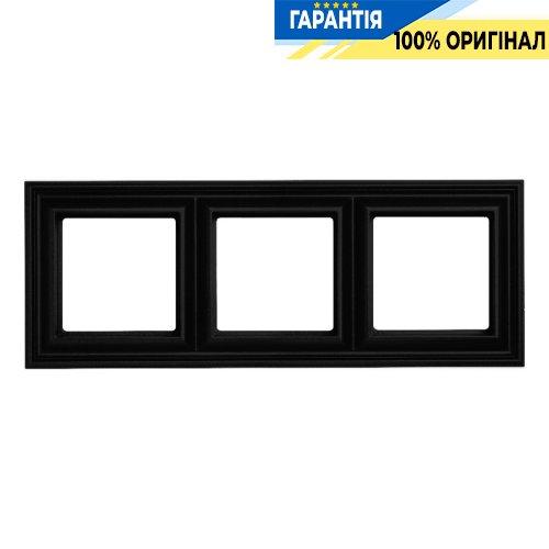 Рамка 3-постова Jung Eco Profi DECO EPD483SWM, чорний матовий