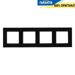 Рамка 4-постова Jung Eco Profi DECO EPD484SWM, чорний матовий.