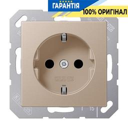 Розетка із з/к 230V/16A Jung Eco Profi EP1420CH, шампань