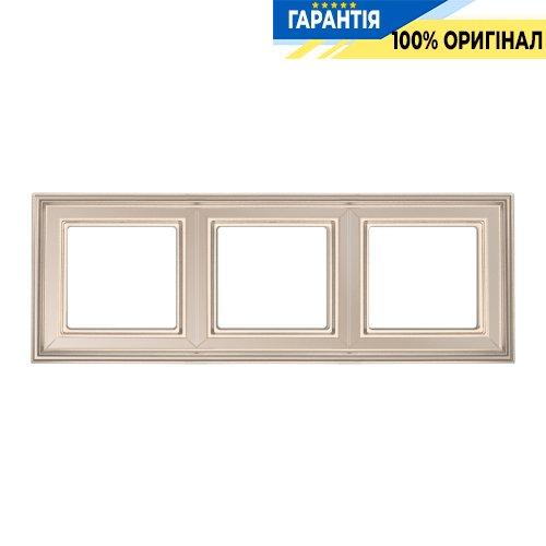 Рамка 3-постова Jung Eco Profi DECO EPD483CH, шампань