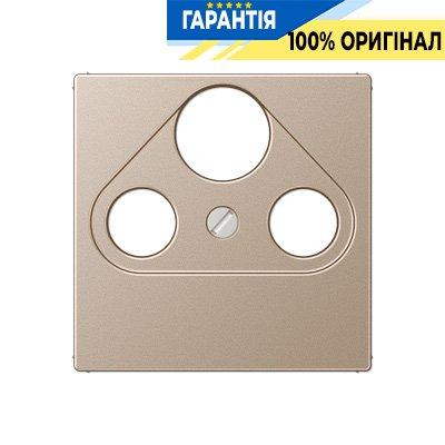 Панель розетки TV+R+SAT Jung A561PLSATCH, шампань