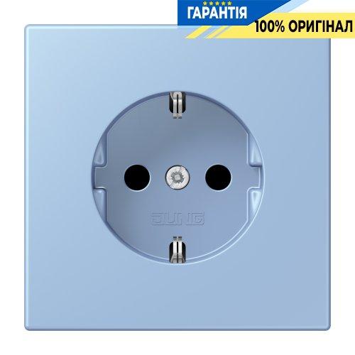 Розетка з заземленням 250V 16A з шторками гвинтовий затиск JUNG LC1521KI207 outremer moyen (32021)