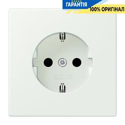 Розетка з заземленням 250V 16A зі шторками гвинтовий затиск JUNG LC1521KI210 outremer gris