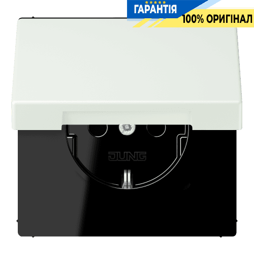 Розетка з заземленням 250V 16A з кришкою та пружинним затиском JUNG LC1520BFKL210 outremer gris