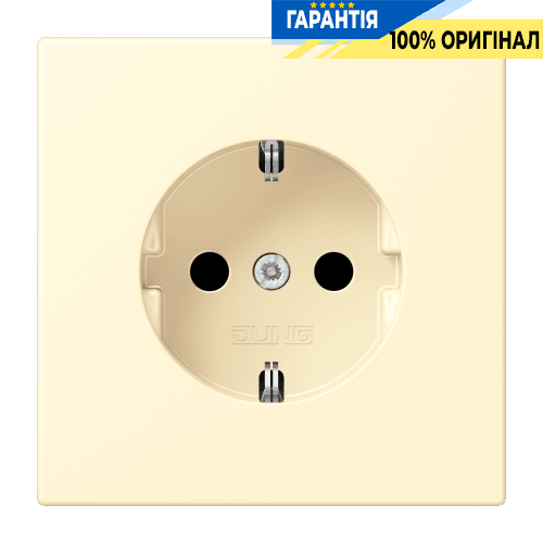 Розетка з заземленням 250V 16A з пружинним затиском JUNG LC1520201 blanc (32001)