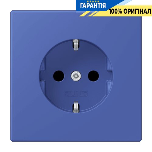 Розетка з заземленням 250V 16A з пружинним затиском JUNG LC1520206 bleu outremer 31 (32020)
