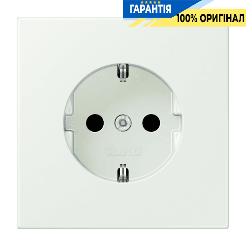 Розетка з заземленням 250V 16A з пружинним затиском JUNG LC1520210 outremer gris
