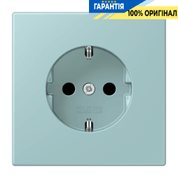 Розетка з заземленням 250V 16A з пружинним затиском JUNG LC1520214 céruléen clair (32033)