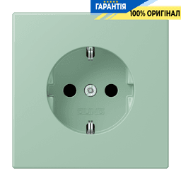 Розетка з заземленням 250V 16A з пружинним затиском JUNG LC1520217 vert anglais clair