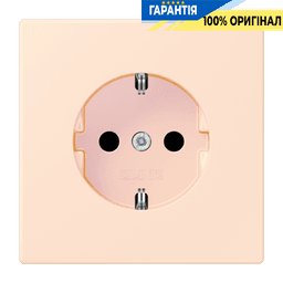 Розетка з заземленням 250V 16A з пружинним затиском JUNG LC1520226 оранжевий pâle (32082)