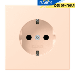 Розетка з заземленням 250V 16A з пружинним затиском JUNG LC1520228 rose pâle