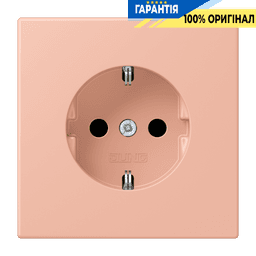 Розетка з заземленням 250V 16A з пружинним затиском JUNG LC1520231 rose clair