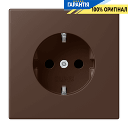 Розетка з заземленням 250V 16A з пружинним затиском JUNG LC1520239 terre d’ombre brûlée 31 (32130)