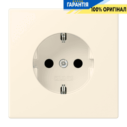 Розетка з заземленням 250V 16A з пружинним затиском JUNG LC1520245 blanc ivoire
