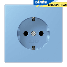 Розетка з заземленням 250В 16А з пружинним затиском JUNG LC1520256 bleu céruléen 59