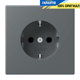 Розетка з заземленням 250V 16A гвинтовий затиск JUNG LC1521202 gris foncé 31