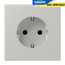 Розетка з заземленням 250V 16A гвинтовий затиск JUNG LC1521205 gris clair 31 (32013)