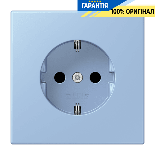 Розетка з заземленням 250V 16A гвинтовий затиск JUNG LC1521207 outremer moyen (32021)
