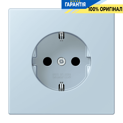 Розетка з заземленням 250V 16A гвинтовий затиск JUNG LC1521208 outremer clair (32022)