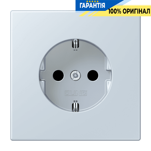 Розетка з заземленням 250V 16A гвинтовий затиск JUNG LC1521209 outremer pâle (32023)