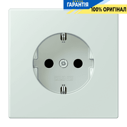 Розетка з заземленням 250V 16A гвинтовий затиск JUNG LC1521215 céruléen pâle (32034)