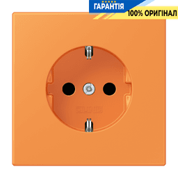 Розетка з заземленням 250V 16A гвинтовий затиск JUNG LC1521225 оранжевий clair (32081)
