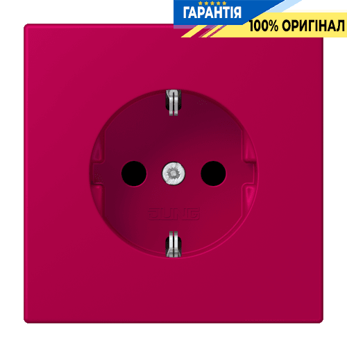 Розетка з заземленням 250V 16A гвинтовий затиск JUNG LC1521230 rouge rubia (32101)