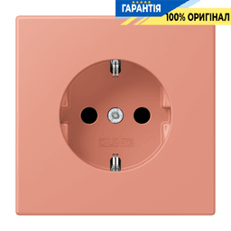 Розетка з заземленням 250V 16A гвинтовий затиск JUNG LC1521233 l’ocre rouge moyen (32111)