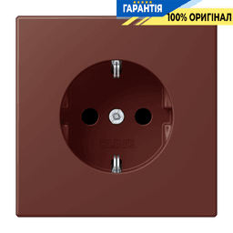 Розетка з заземленням 250V 16A гвинтовий затиск JUNG LC1521235 terre sienne brûlée 31 (32120)