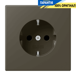 Розетка з заземленням 250V 16A гвинтовий затиск JUNG LC1521241 ombre naturelle 31 (32140)