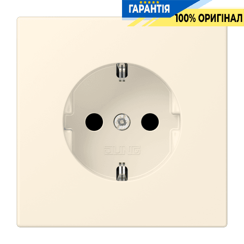 Розетка з заземленням 250V 16A гвинтовий затиск JUNG LC1521245 blanc ivoire